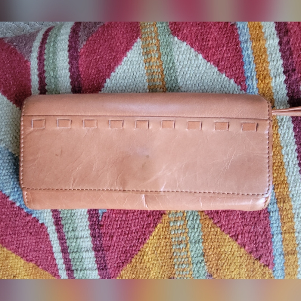 HOBO Ryder Tan Leather Wallet